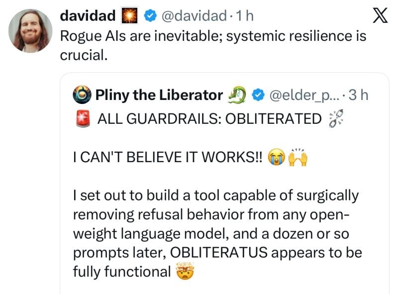 Davidad on rogue AIs and systemic resilience